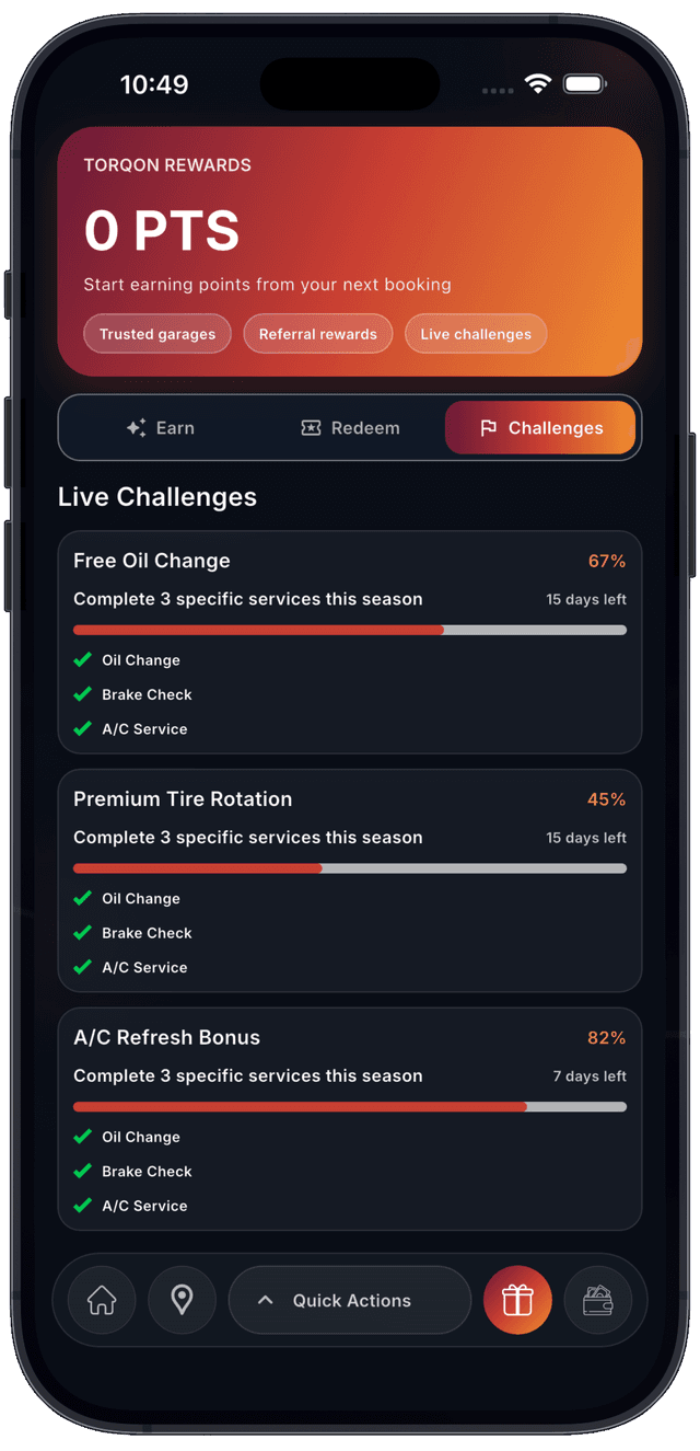 Cashback rewards dashboard